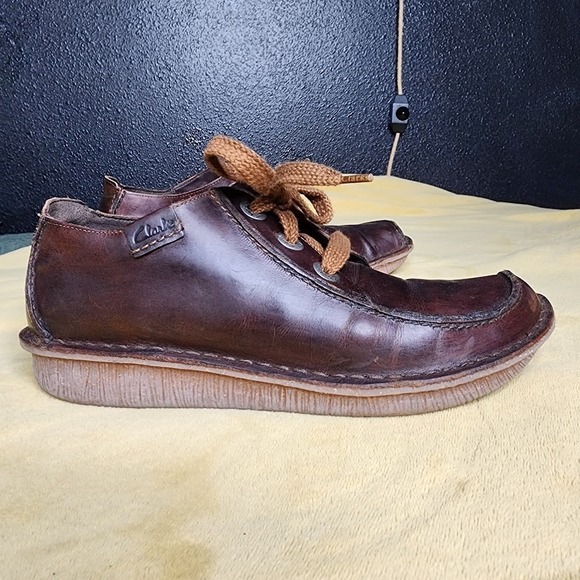 Clarks Funny Dream Women's Size 10/41.5 Shoes Brown Leather Comfort Casual - Picture 7 of 8